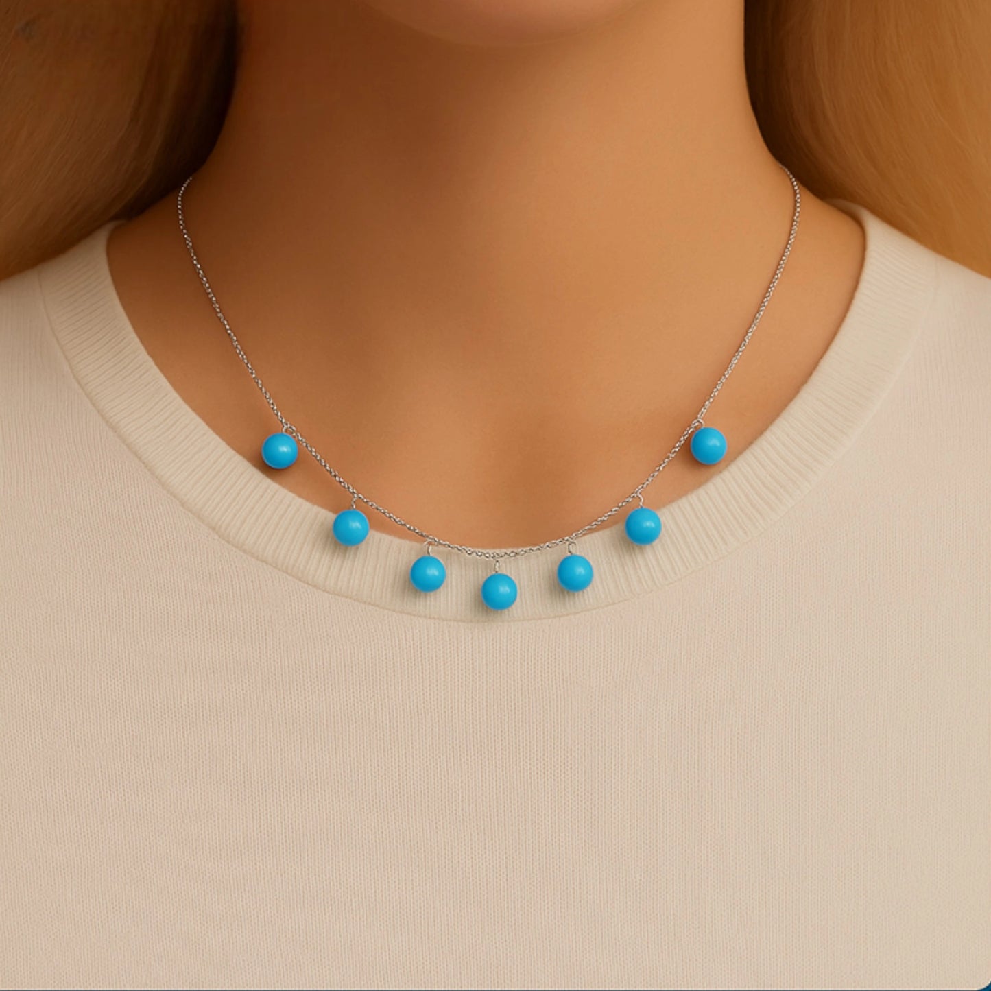 Turquoise Beaded Necklace
