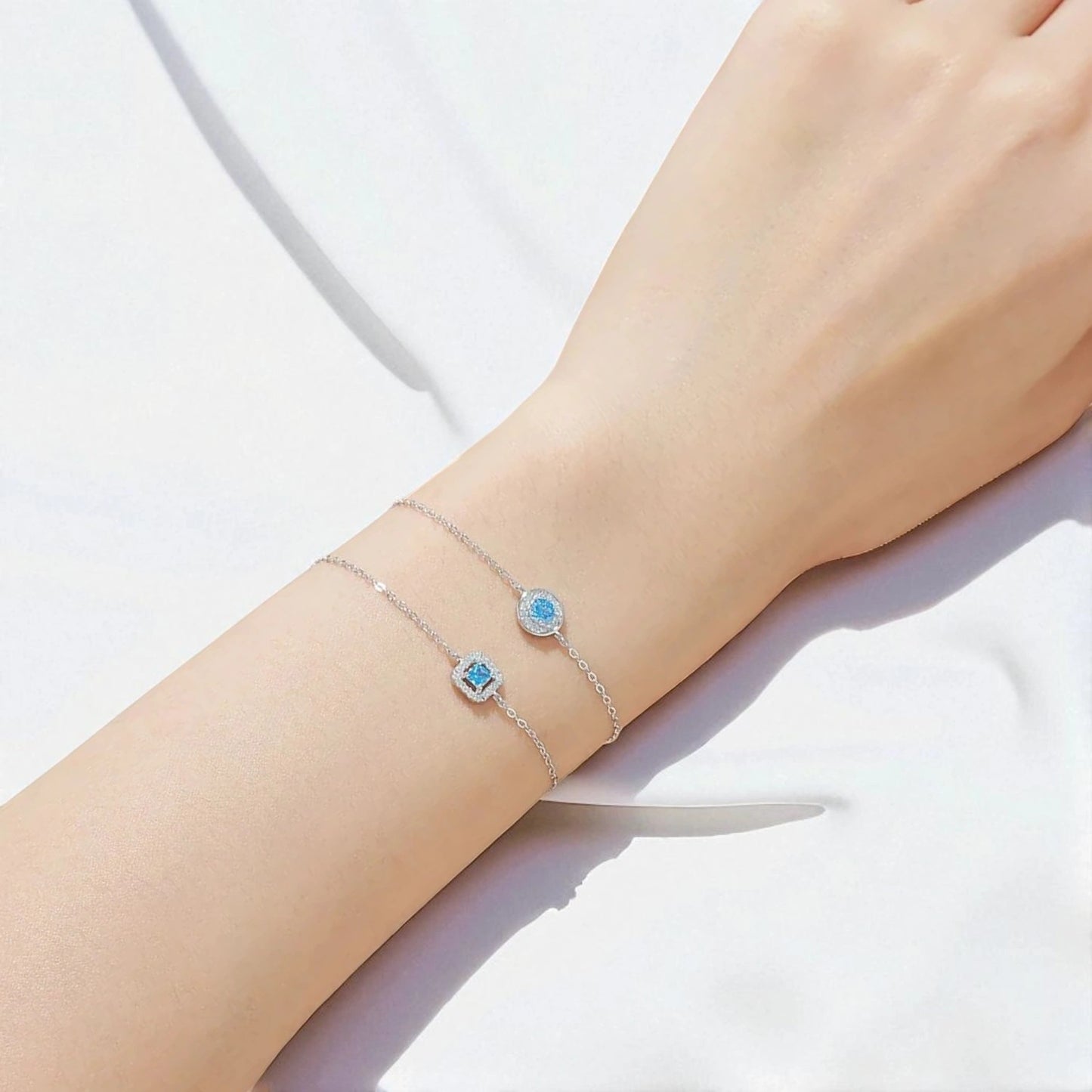 Blue Chain Bracelet