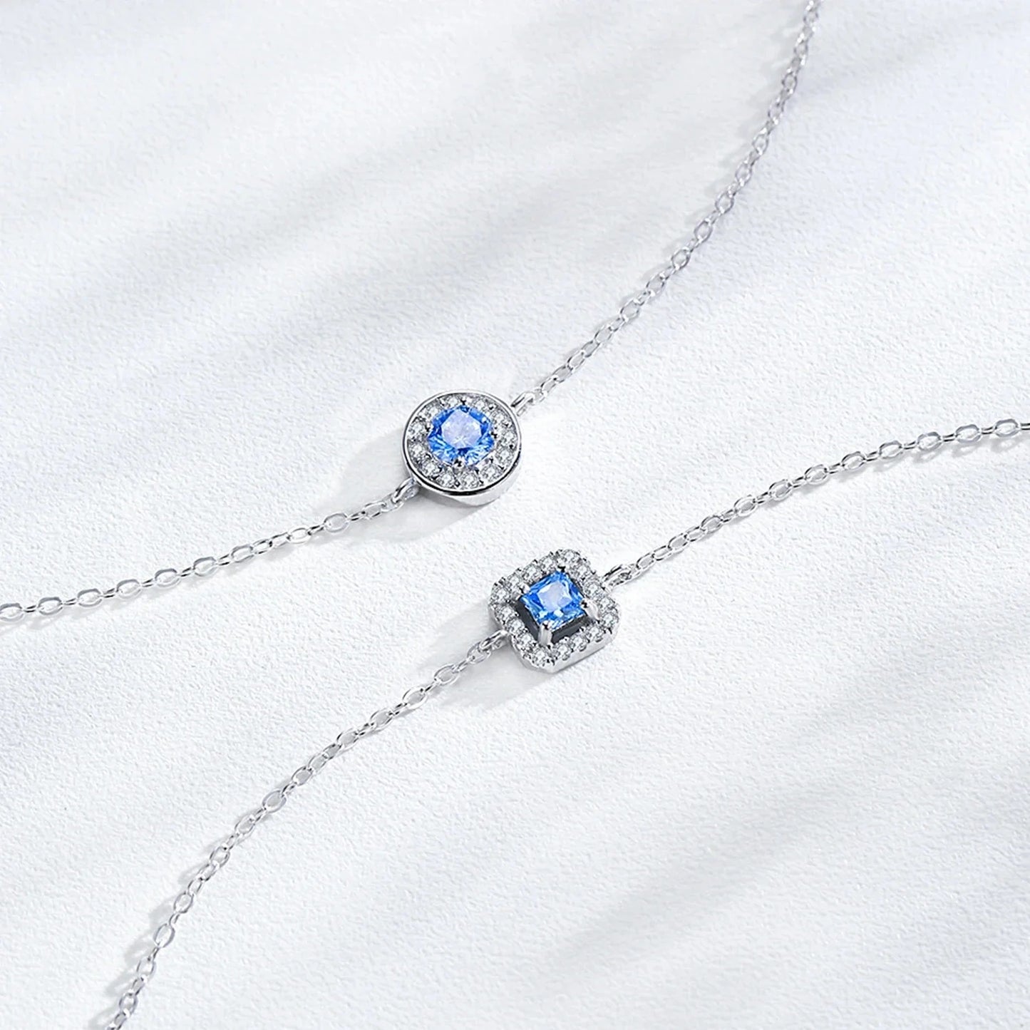 Blue Chain Bracelet