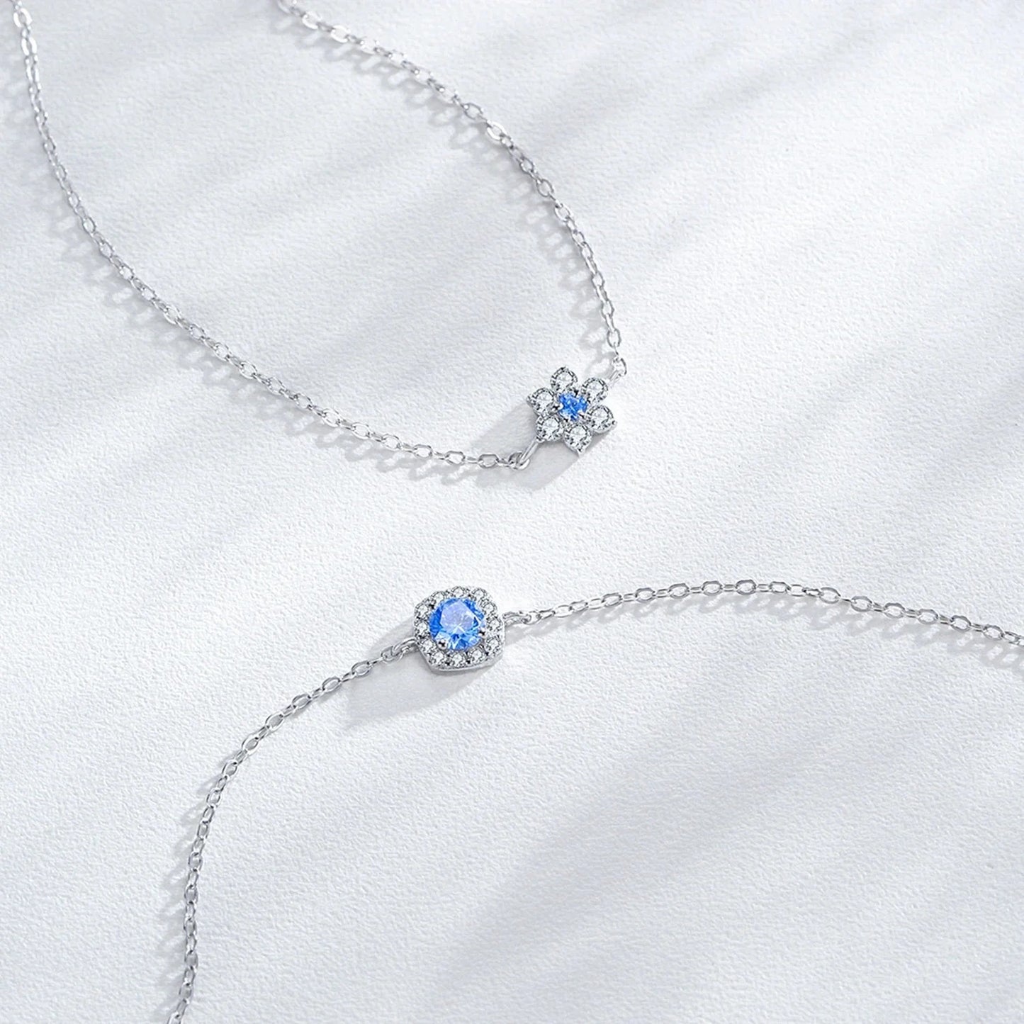 Blue Chain Bracelet