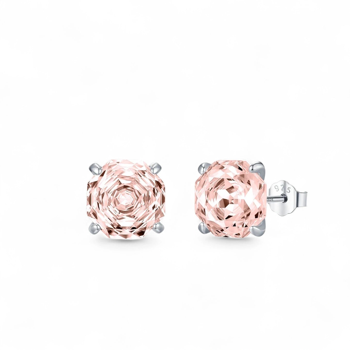 Brilliant Rose-Cut Stud Earrings