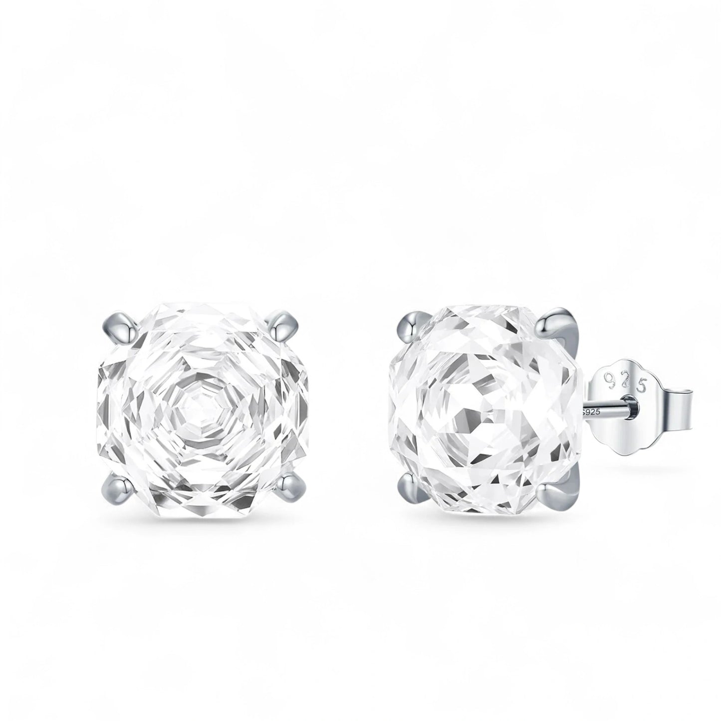 Brilliant Rose-Cut Stud Earrings