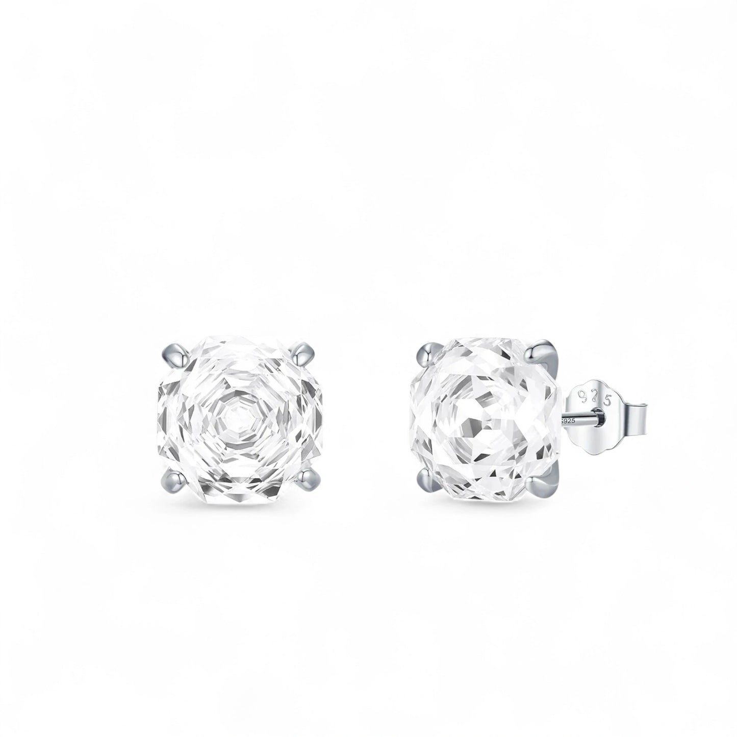Brilliant Rose-Cut Stud Earrings