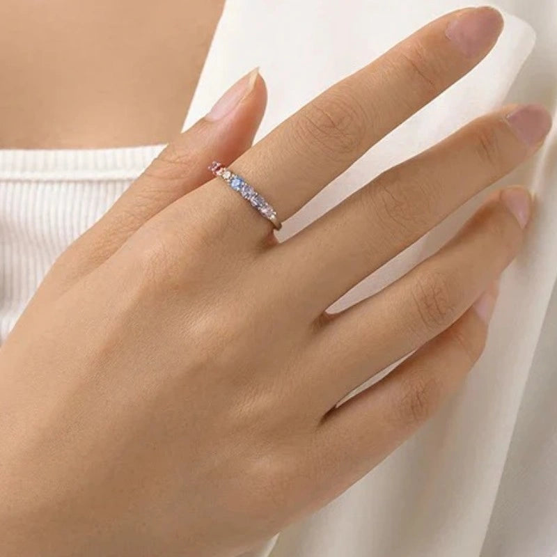 Slim Colorful Band Ring