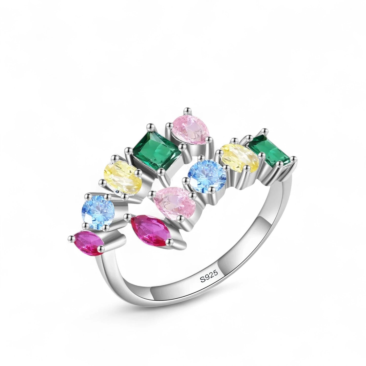 Colorful Open Cocktail Ring