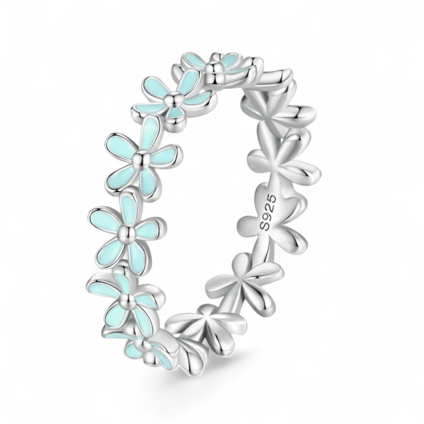 Enamel Bloom Flower Ring