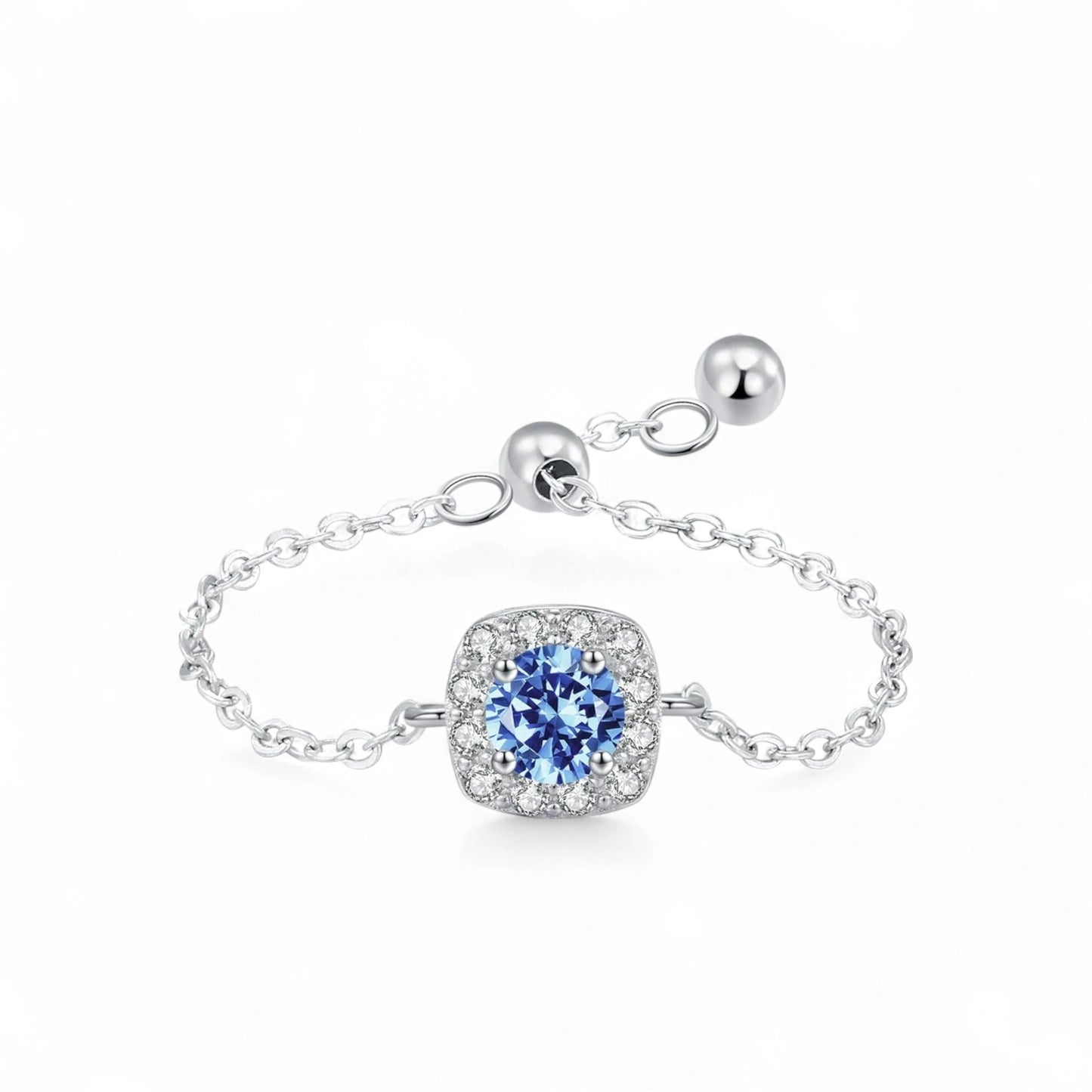 Blue Adjustable Chain Ring