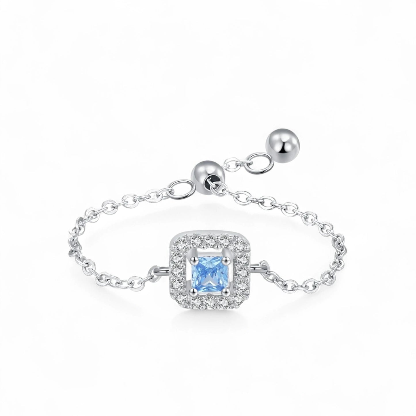 Blue Adjustable Chain Ring
