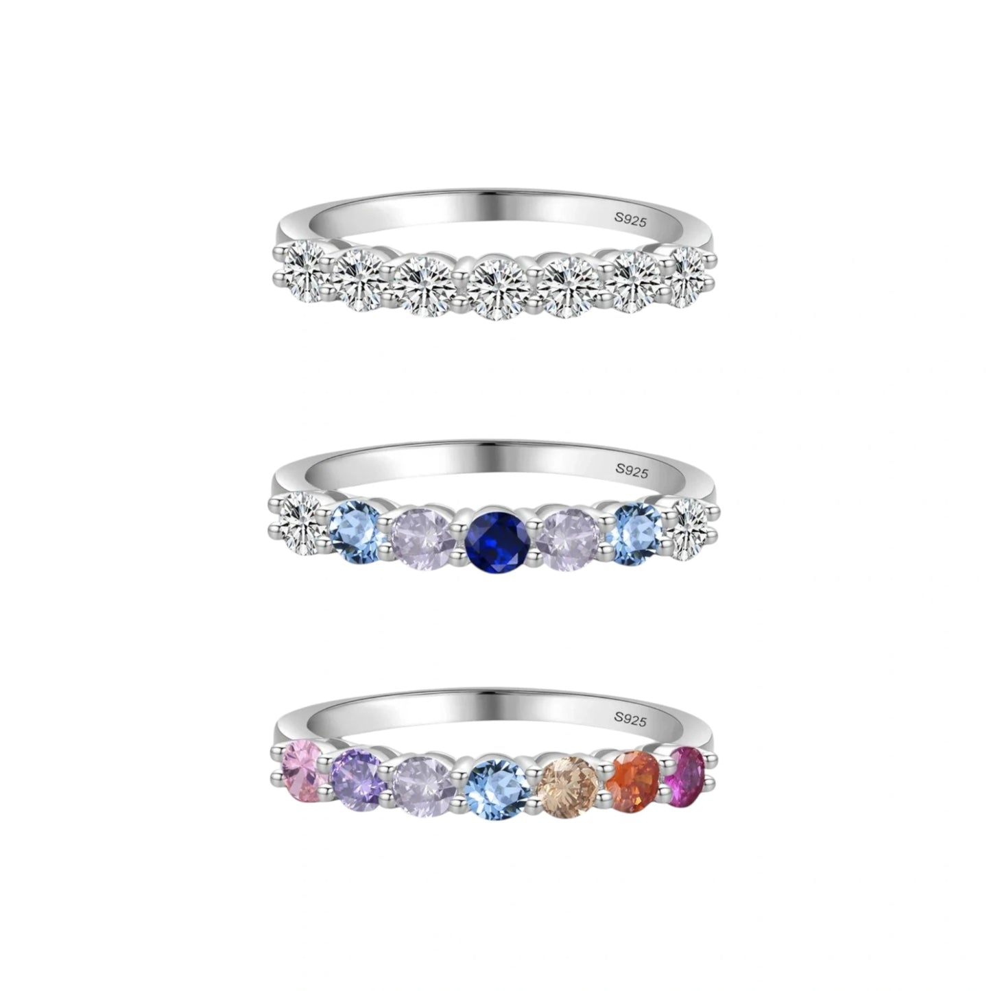 Slim Colorful Band Ring