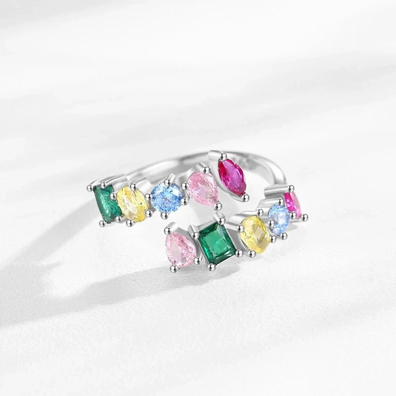 Colorful Open Cocktail Ring
