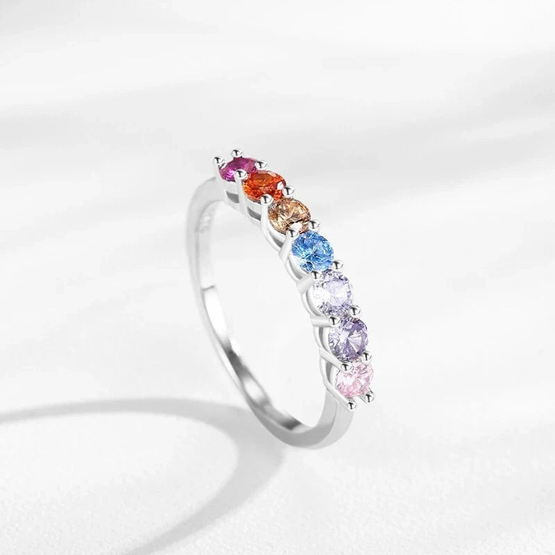 Slim Colorful Band Ring
