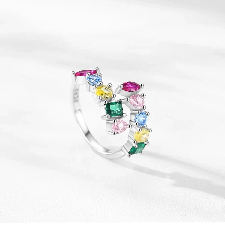 Colorful Open Cocktail Ring