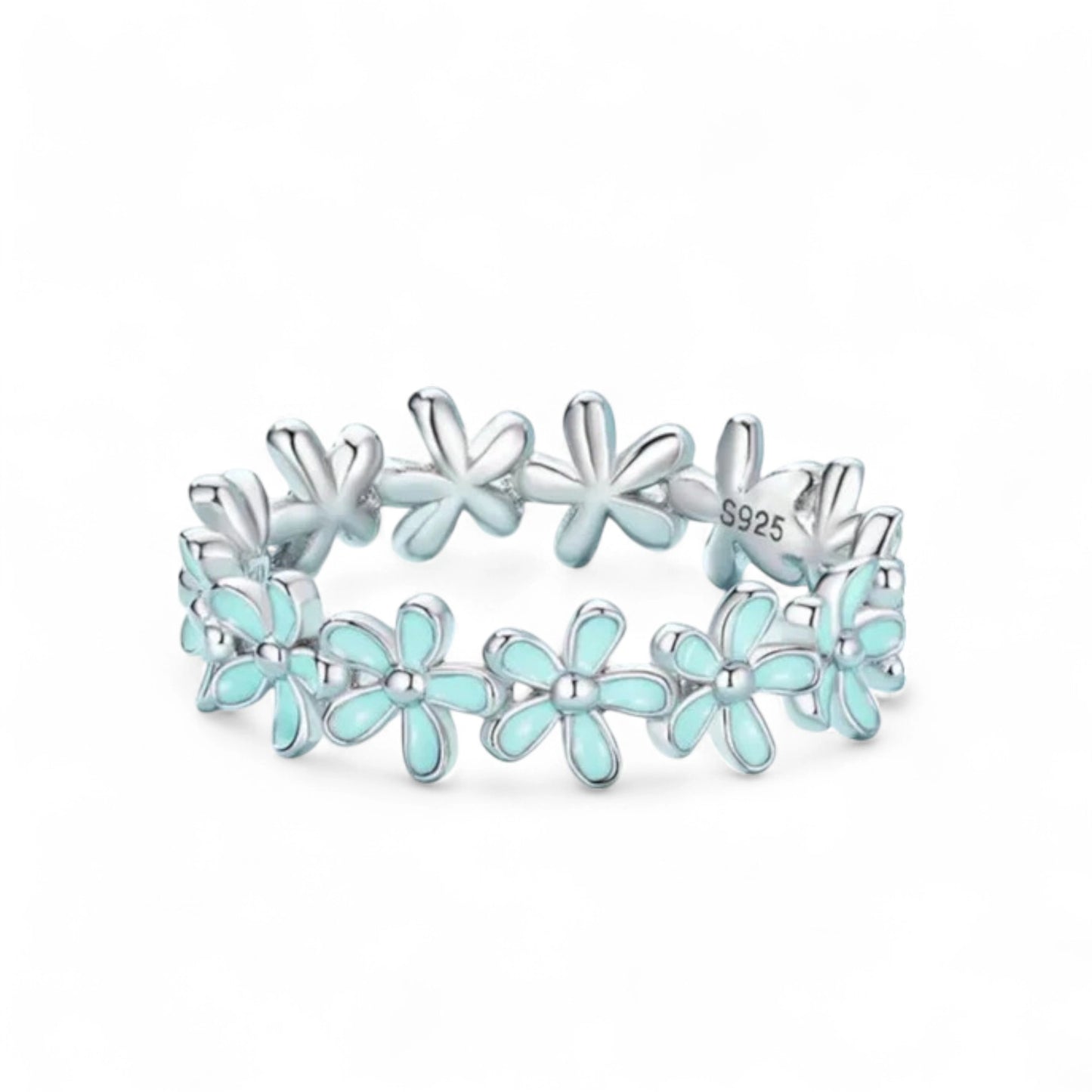 Enamel Bloom Flower Ring
