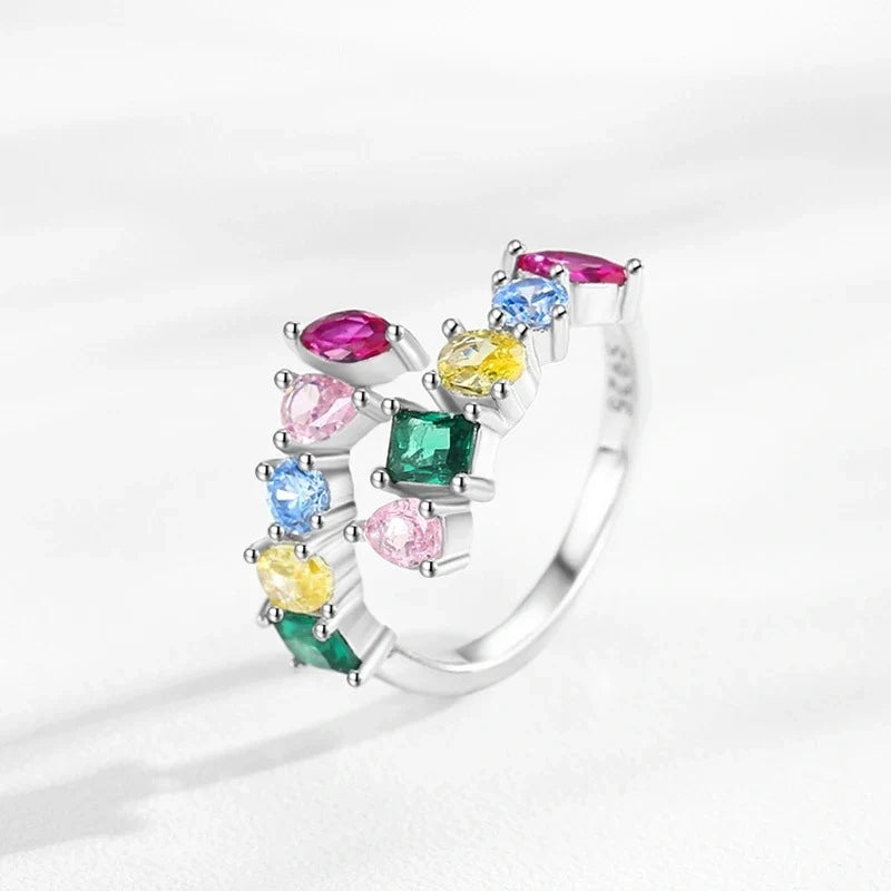 Colorful Open Cocktail Ring