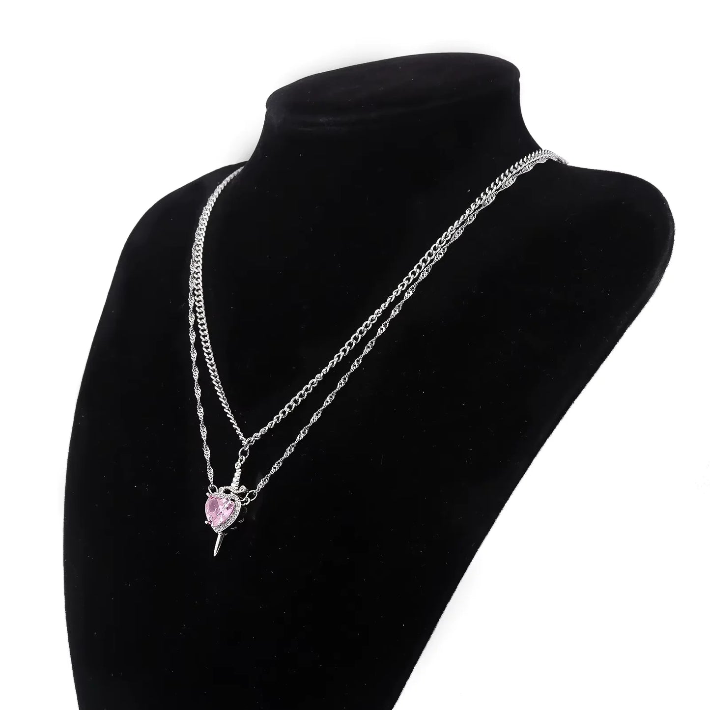 Heart & Sword Necklace