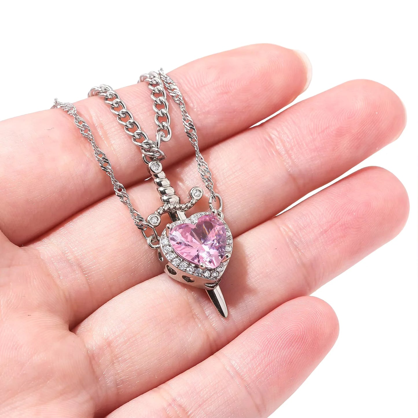Heart & Sword Necklace