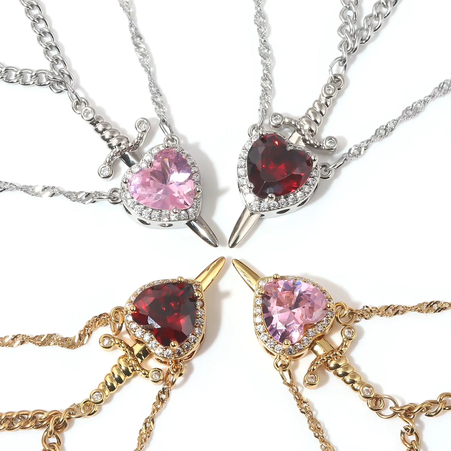 Heart & Sword Necklace