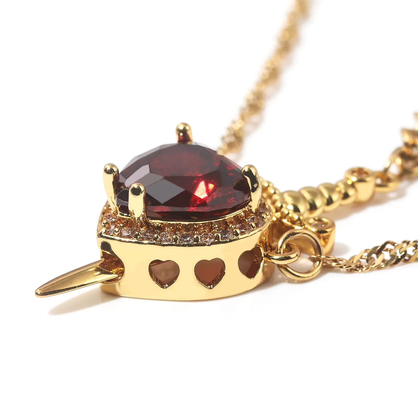 Heart & Sword Necklace