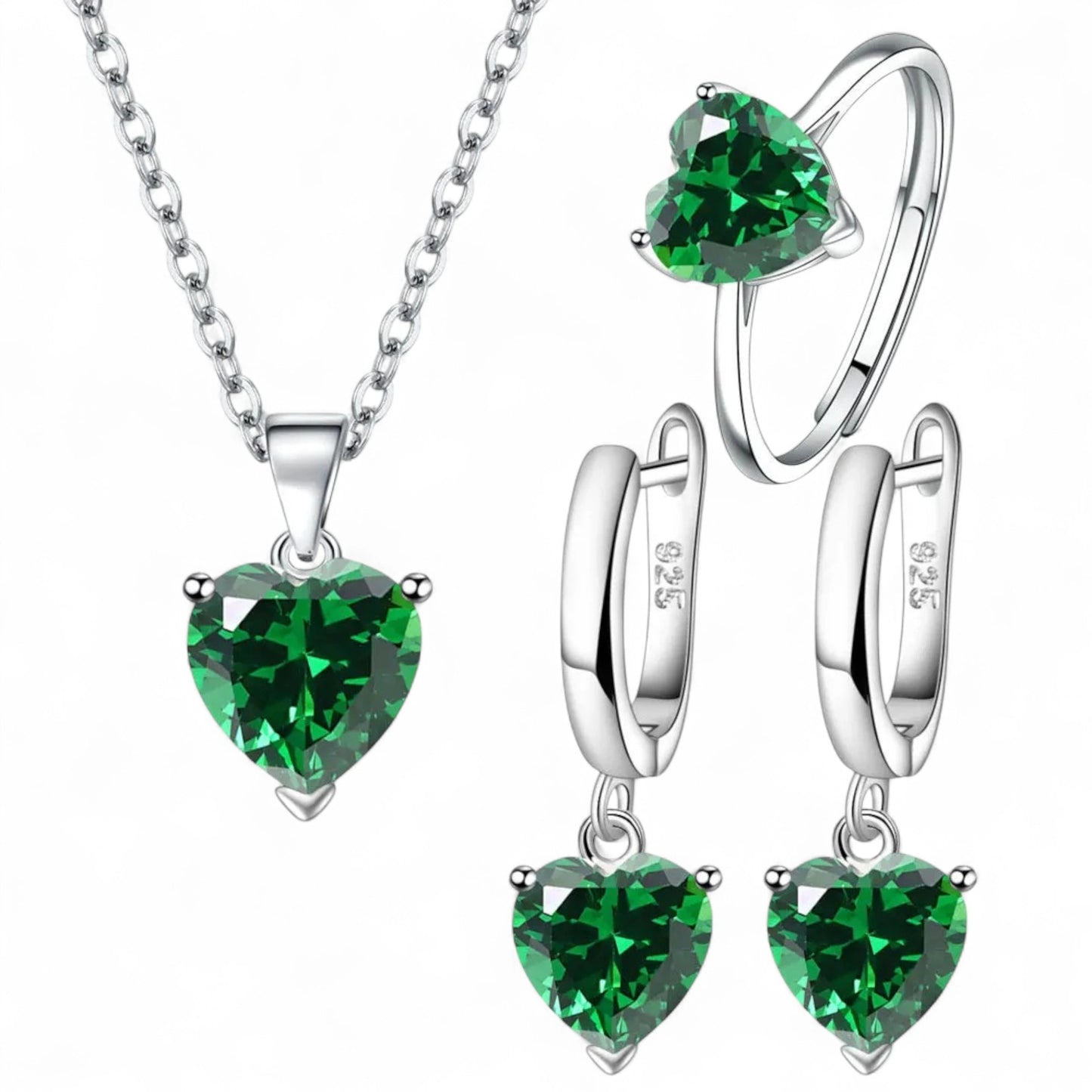 Heart Jewellery Set