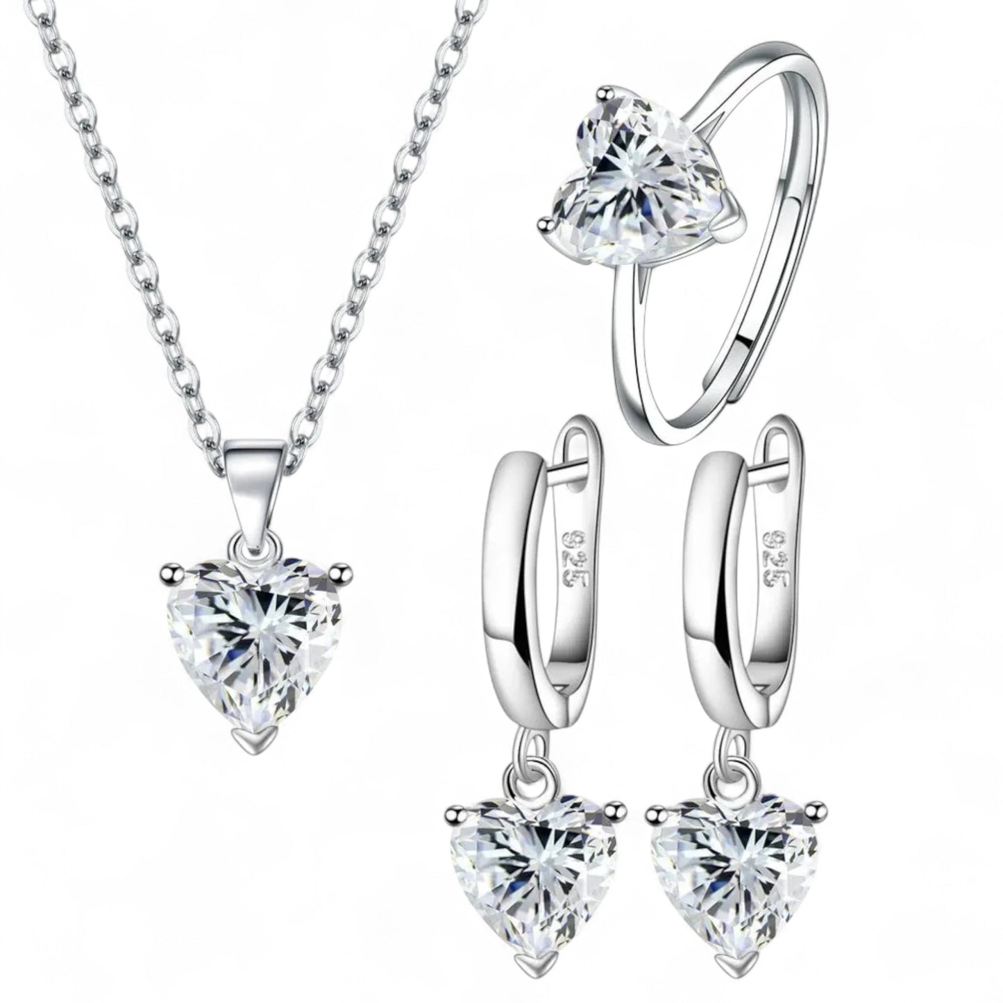 Heart Jewellery Set