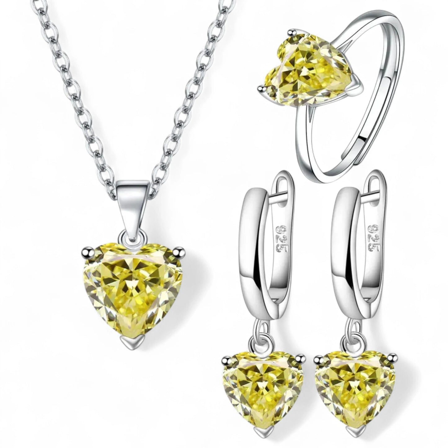 Heart Jewellery Set