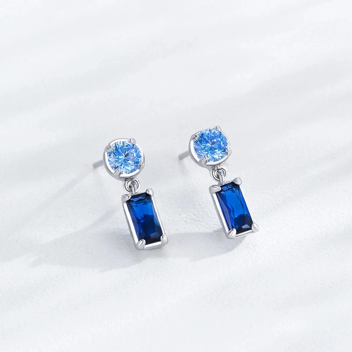 Blue Dual Stone Jewellery Set