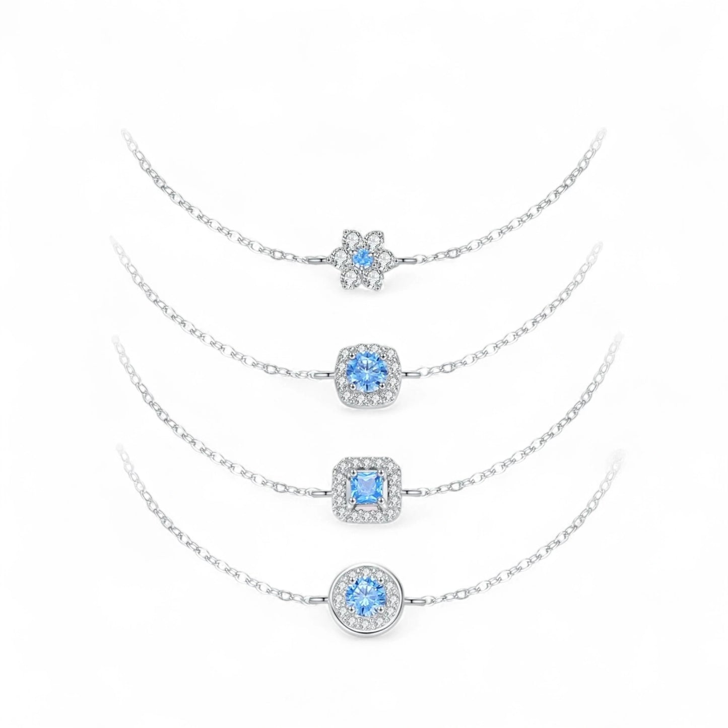 Blue Chain Bracelet