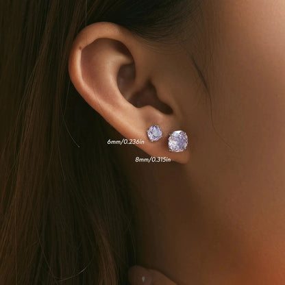 Brilliant Rose-Cut Stud Earrings