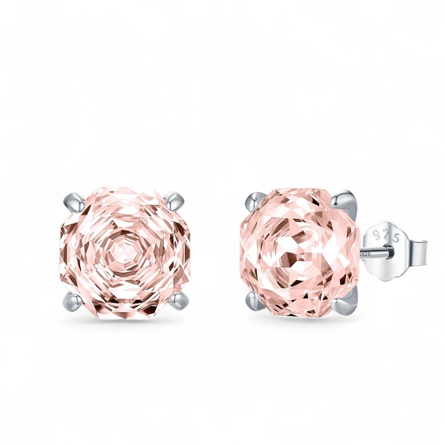 Brilliant Rose-Cut Stud Earrings