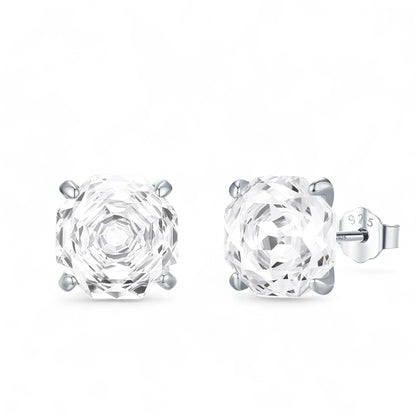 Brilliant Rose-Cut Stud Earrings