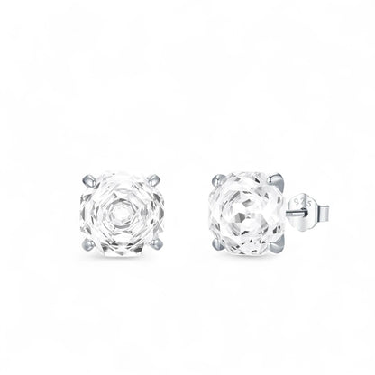 Brilliant Rose-Cut Stud Earrings