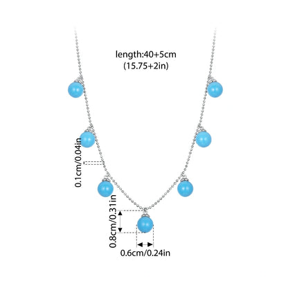Turquoise Beaded Necklace