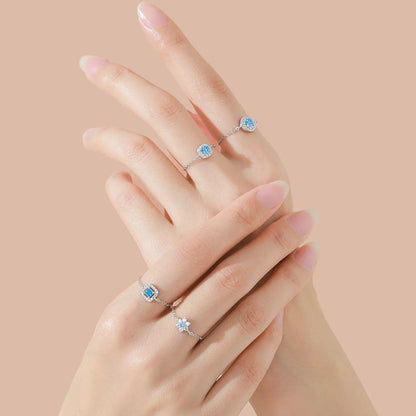 Blue Adjustable Chain Ring