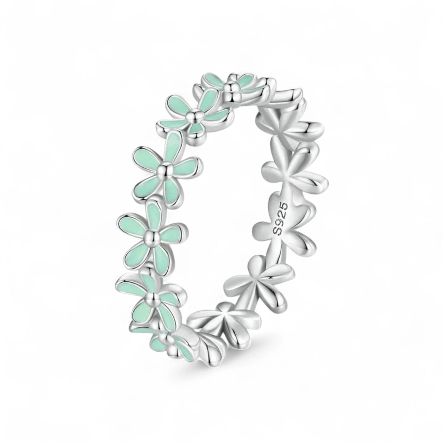 Enamel Bloom Flower Ring