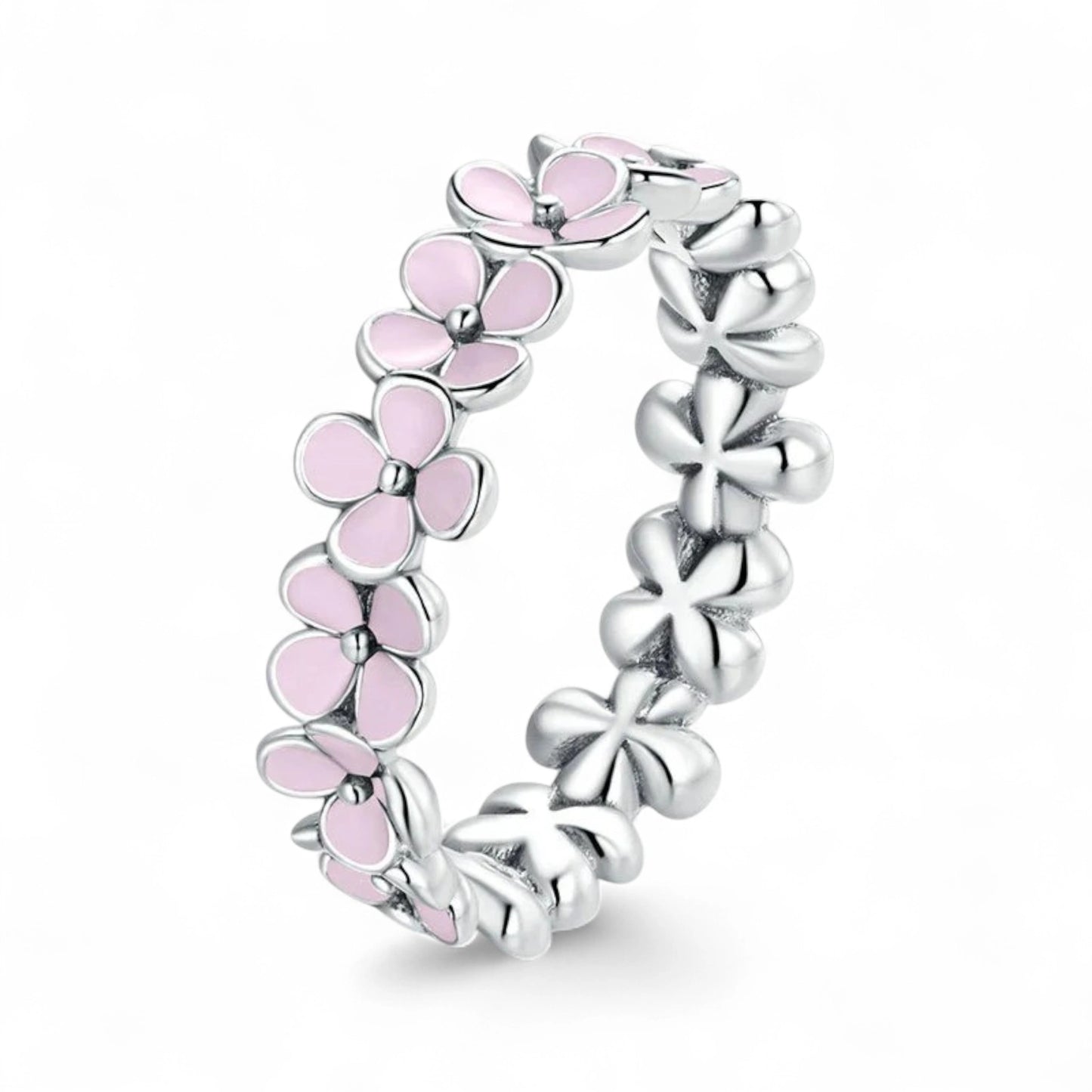 Enamel Bloom Flower Ring
