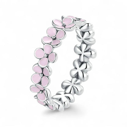 Enamel Bloom Flower Ring