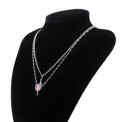 Heart & Sword Necklace