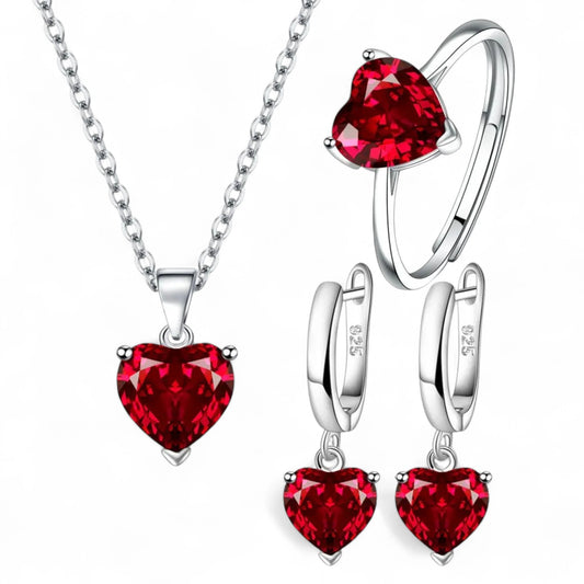 Heart Jewellery Set
